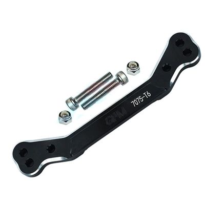 GPM 1Pc Set Upgrades Aluminum 7075-T6 Steering Plate for 1/8 4Wd Sledge Monster Truck (95076-4) Rc Cars (Black)