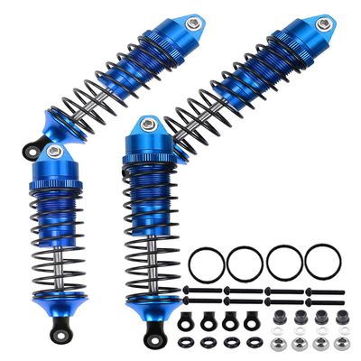 ARRCat RC Shocks Upgrades Parts for Ecx 1/10 2WD Ruckus Axe Brutus Circuit AMP MT AMP DB AMP Crush K&N Torment,4PCS Front Rear Aluminum Big Bore Shocks Full Metal Dampers Hops Up Absorbers,Navy Blue