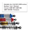 ARRCat RC Shocks Upgrades Parts for Ecx 1/10 2WD Ruckus Axe Brutus Circuit AMP MT AMP DB AMP Crush K&N Torment,4PCS Front Rear Aluminum Big Bore Shocks Full Metal Dampers Hops Up Absorbers,Navy Blue view 2