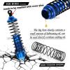 ARRCat RC Shocks Upgrades Parts for Ecx 1/10 2WD Ruckus Axe Brutus Circuit AMP MT AMP DB AMP Crush K&N Torment,4PCS Front Rear Aluminum Big Bore Shocks Full Metal Dampers Hops Up Absorbers,Navy Blue view 3