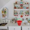 NUOBESTY Miniature Buckets Model 10 Pcs Dollhouse Buckets, 1: 12 Mini Model Miniature Dollhouse Accessories Small House Scene Layout Props for Mini House view 3