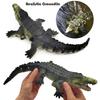 Tipmant Realistic RC Crocodile Remote Control Fish Boat Electric Animal Water Toy for Swimming Pool Lake Kids Birthday (Green) view 2