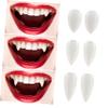 Beavorty 3 Pairs Halloween Fake Teeth Vampire Fangs 3 Different Size Fake Teeth Cosplay Teeth Vampire Teeth Halloween Fake Fangs for Cosplay Party Props view 1