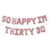 30th Birthday Balloons Funny 30th Birthday Decorations for her-So Happy IM Thirty Balloon Banner, Dirty 30 Birthday Party Supplies Birthday Photo Frame (IM THIRTY 30 Pink) view 1