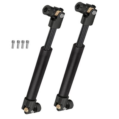 ARRCat RC Crawler Drive Shaft 94-125MM Upgrades for 1/10 SCX10 2 Red cat D90 Gen7/Pro Rc 4WD GEN8 SCX10-II,Steel #45 Universal Driveshaft,Metal Axles Part Hop-Ups,Black (116-170MM,2PCS)