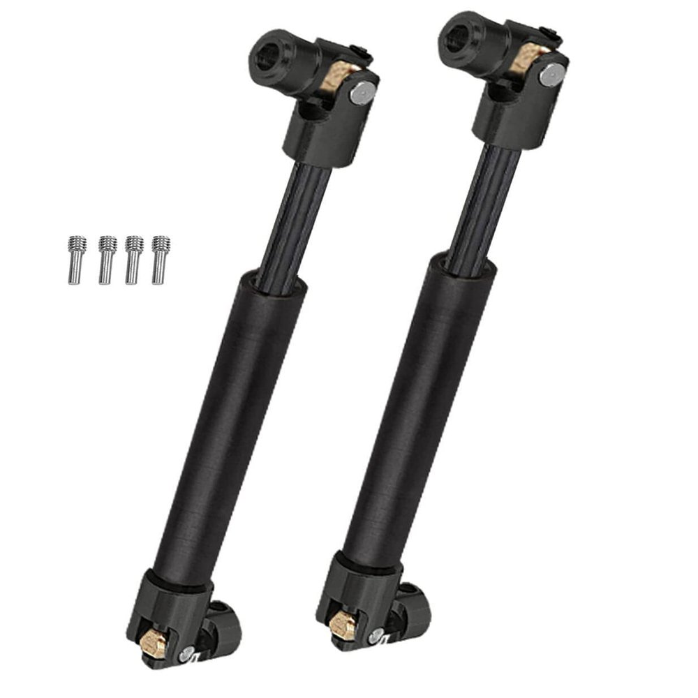 ARRCat RC Crawler Drive Shaft 94-125MM Upgrades for 1/10 SCX10 2 Red cat D90 Gen7/Pro Rc 4WD GEN8 SCX10-II,Steel #45 Universal Driveshaft,Metal Axles Part Hop-Ups,Black (116-170MM,2PCS)