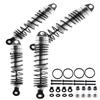 ARRCat RC Shocks Upgrades Parts for Ecx 1/10 2WD Ruckus Axe Brutus Circuit AMP MT AMP DB AMP Crush K&N Torment,4PCS Front Rear Aluminum Big Bore Shocks Full Metal Dampers Hops Up Absorbers,Silver view 1
