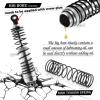ARRCat RC Shocks Upgrades Parts for Ecx 1/10 2WD Ruckus Axe Brutus Circuit AMP MT AMP DB AMP Crush K&N Torment,4PCS Front Rear Aluminum Big Bore Shocks Full Metal Dampers Hops Up Absorbers,Silver view 3