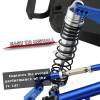 ARRCat RC Shocks Upgrades Parts for Ecx 1/10 2WD Ruckus Axe Brutus Circuit AMP MT AMP DB AMP Crush K&N Torment,4PCS Front Rear Aluminum Big Bore Shocks Full Metal Dampers Hops Up Absorbers,Silver view 4