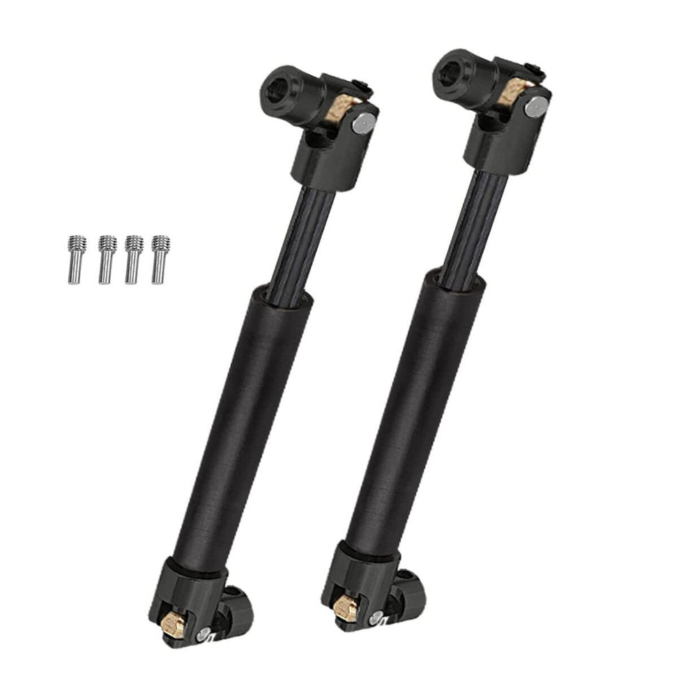 ARRCat RC Crawler Drive Shaft 94-125MM Upgrades for 1/10 SCX10 2 Red cat D90 Gen7/Pro Rc 4WD GEN8 SCX10-II,Steel #45 Universal Driveshaft,Metal Axles Part Hop-Ups,Black (94-125MM,2PCS)