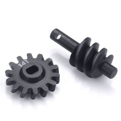 1/24th RC Hardened Steel Differential Gears Set Front&Rear Axle Upgrades Parts for 1: 24 Axial SCX24 AXI90081 Deadbolt CRC C10 Gladiator (14T)