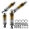 ARRCat RC Shocks Upgrades Parts for Ecx 1/10 2WD Ruckus Axe Brutus Circuit AMP MT AMP DB AMP Crush K&N Torment,4PCS Front Rear Aluminum Big Bore Shocks Full Metal Dampers Hops Up Absorbers,Gold view 1