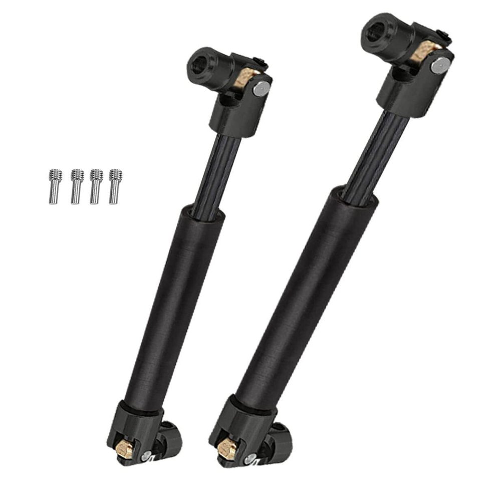 ARRCat RC Crawler Drive Shaft 94-125MM Upgrades for 1/10 SCX10 2 Red cat D90 Gen7/Pro Rc 4WD GEN8 SCX10-II,Steel #45 Universal Driveshaft,Metal Axles Part Hop-Ups,Black (94-125MM & 116-170MM)