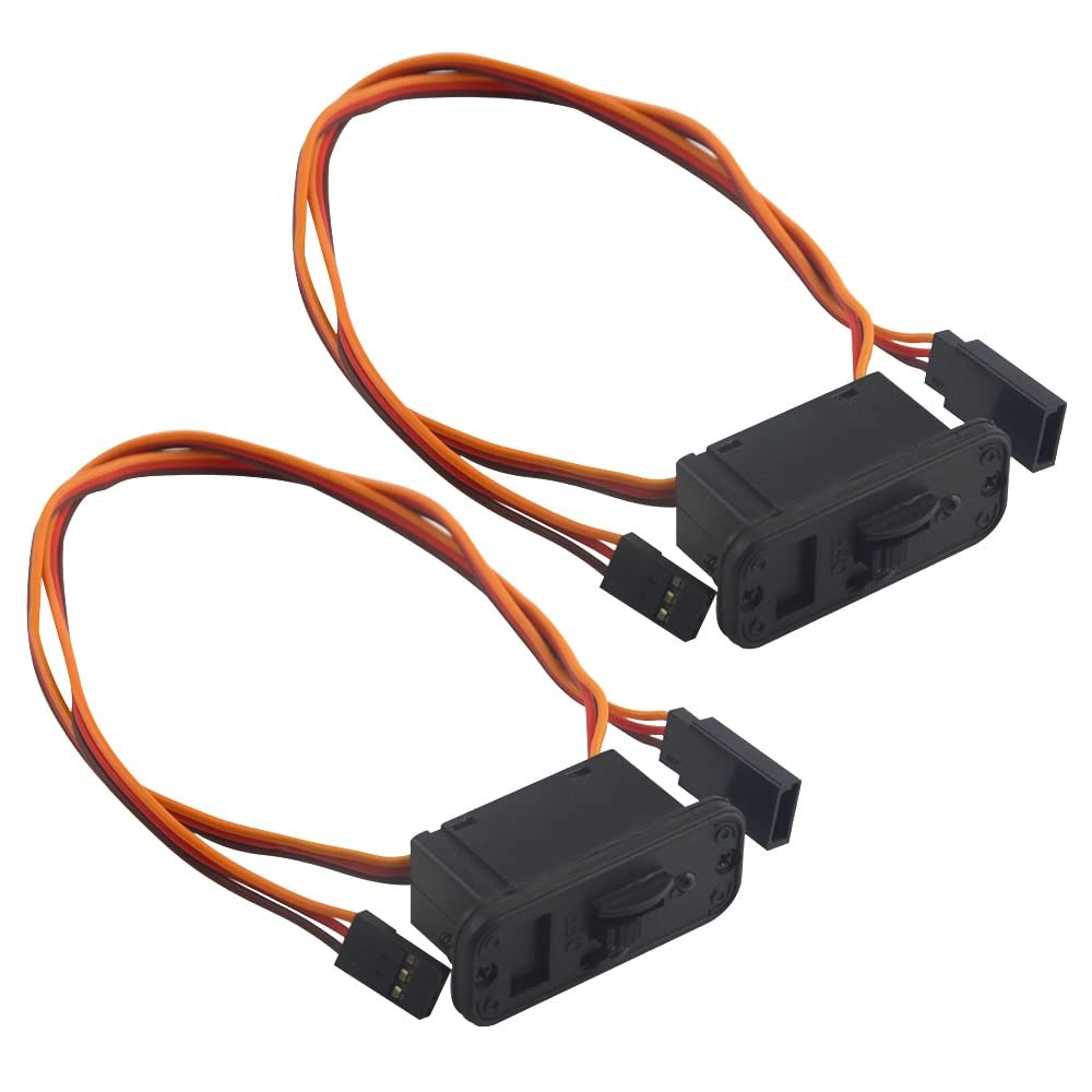 XINGYHENG 2 Pack JR Style On Off Switches RC Airplane Switches Receiver Heavy Duty RC Switch