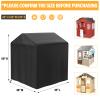 tonhui Outdoor Playhouse Cover, 45" L x 40" W x 50" H, Backyard Wooden Playhouse Waterproof Cover for Garden Cottage, Rain and Sun Resistant view 2
