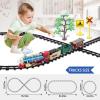 JQ JUQU Remote Control Train Set for Kids Ages 3-8, Electric Toy Train with Steam, Lights & Sounds, Includes 17 Tracks & Rechargeable Battery for Indoor Play view 3