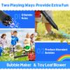 Bubble Leaf Blower for Toddlers - Upgrade Kids Bubble Machine with Gardening Tool Set Toy Leaf Blower, 2 in 1 with Extra Bubble Blower Kit Outdoor Summer Hoilday Party Toys for Boys Girls Age 3 4 5+ view 2