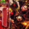 Junkin 24 Pcs Red Mardi Gras Beads 33'' 7 mm Metallic Party Beaded Necklaces Bulk Garland Costume Accessory for Halloween Christmas New Year Operation Showbox Carnival Party Favor view 3