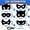 Deekin 36 Pcs Mardi Gras Hero Scratch Masks, Masquerade Mask Bulk Color Your Own Mask Crafts Rainbow Paper DIY Craft Kit Making Kits for Party Favors (Classic) view 2