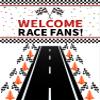 Remagr 26Pcs Race Car Party Decoration Include 1 Welcome Fans Backdrop 8 Mini Traffic Safety Cones 16 Racing Checkered Flags Long Racetrack Floor Running Mat for Theme Birthday Supplies view 1