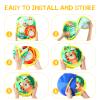 Yunsailing 63 Pcs Carnival Outdoor Games Set for Kids Include Animal Bean Bag Toss Plastic Cones Bean Bags Ring Toss Egg and Spoon Race, Field Yard Lawn Outdoor Game, Gift for Birthday Party view 4