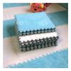 12 X 12 Inch Interlocking Carpet Tiles,10 Pieces EVA Foam Mats, Soft Fluffy Plush Area Rugs Floor Tiles, Puzzle Play Mat for Living Room Bedroom,Blue+White view 1