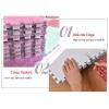 12 X 12 Inch Interlocking Carpet Tiles,10 Pieces EVA Foam Mats, Soft Fluffy Plush Area Rugs Floor Tiles, Puzzle Play Mat for Living Room Bedroom,Grey+White view 4