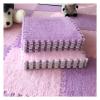 12 X 12 Inch Interlocking Carpet Tiles,10 Pieces EVA Foam Mats, Soft Fluffy Plush Area Rugs Floor Tiles, Puzzle Play Mat for Living Room Bedroom,Purple+Pink view 1