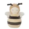 MON AMI Honey Bee Chime Activity Toy | 7-Inch Soft Velour Baby Sensory Toy | Perfect Newborn Essentials | Cute Nursery & Playroom Dcor view 1