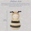 MON AMI Honey Bee Chime Activity Toy | 7-Inch Soft Velour Baby Sensory Toy | Perfect Newborn Essentials | Cute Nursery & Playroom Dcor view 3
