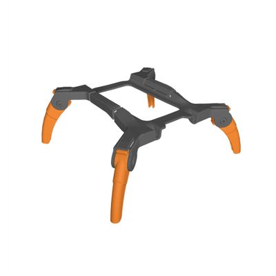Spider Landing Gear Extension Leg Foldable Brackets Landing Gear Leg for DJI Mini 2/SE Mavic Mini, Lightweight Drone Accessories Holder Height Extender Protector (Gray + orange)