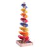 AmishToyBox.com Marble Tree Wooden Toy - CPSIA-Approved Child-Safe Finish - Pack of Marbles Included (Circus Splash) view 1