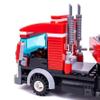 General Jim's Semi Truck and Trailer Transport Vehicle Red Heavy Duty Work Truck 323 Piece Modular Building Block Model Tractor Trailer Building Blocks Set - All Building Levels view 2