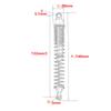 Aluminum 140mm rc shocks,Oil Adjustable RC Damper Set with Springs for 1/8 Rc Car Buggy Truck Hsp Hpi Losi Axial Upgraded Hop-Up Parts 4PCS/set(Yellow) view 2