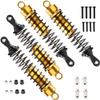 Aluminum 140mm rc shocks,Oil Adjustable RC Damper Set with Springs for 1/8 Rc Car Buggy Truck Hsp Hpi Losi Axial Upgraded Hop-Up Parts 4PCS/set(Yellow) view 3