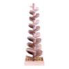 AmishToyBox.com Marble Tree Wooden Toy - CPSIA-Approved Child-Safe Finish - Pack of Marbles Included (Harvest Stain and Natural) view 2
