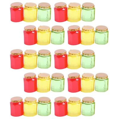 30pcs Miniature Miniature Honey Jar Jars Resin Food Charms Accessories 1/12
