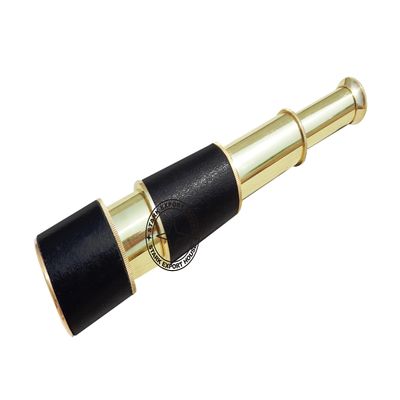 Vintage Brass Telescope Marine Handheld Spyglass Brass Binoculars 8 Inch Best for Gift