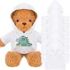 Litherr S 6 PCS Stuffed Bear Clothes Tee Shirt Sublimation Plush Bear Shirts Classic Stuffed Animal Bear T Shirts Hoodie 14-18 Inches Stuffed Bear Dolls (White) view 1