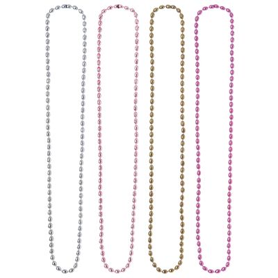 Multicolor Team Bride Beads (Pack Of 24) - 30" - Vibrant Design, Perfect Party Necklaces for Bachelorette Gatherings, Weddings, & Bridal Showers