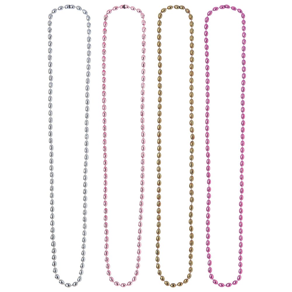 Multicolor Team Bride Beads (Pack Of 24) - 30" - Vibrant Design, Perfect Party Necklaces for Bachelorette Gatherings, Weddings, & Bridal Showers