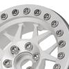 2.2 Inch RC Car Wheel Hub, Aluminum Alloy RC Beadlock Wheels Rims for 1/10 Axial SCX10 SCX10 II 90046 90047 RC Car(Silver) view 2