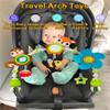 Baby Stroller Arch Mobile, Adjustable Musical Cirb Mobile Toys with Universal Clamps, Versatile Activity Toy Bar for Baby Bouncer Infant Car Seat Toy Stroller Toys Mobile for Bassinet Crib - Orange view 4