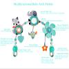 Baby Stroller Arch Mobile, Adjustable Musical Arch Toys Mobile for Crib with Universal Clamps, Versatile Activity Toy Bar for Bouncer Infant Car Seat Toys 0 6 Months Mobile for Bassinet Swing - Gray view 2