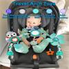 Baby Stroller Arch Mobile, Adjustable Musical Arch Toys Mobile for Crib with Universal Clamps, Versatile Activity Toy Bar for Bouncer Infant Car Seat Toys 0 6 Months Mobile for Bassinet Swing - Gray view 4
