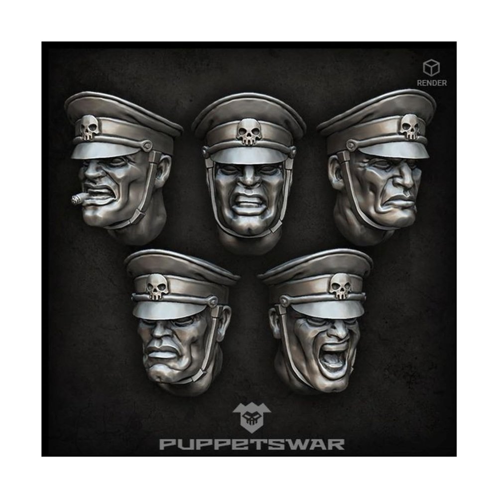 Green Stuff World for Models and Miniatures Honour Guard Heads S358