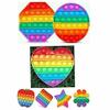 Popet Pop It Toys, Push Pop Bubble Toy, Autism Special Needs Silicone Stress Relief Toy, Great Bubble Toy for Kids and Adults Will Send(Set of 4) view 2