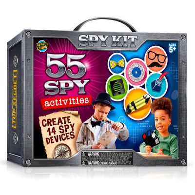Kids Spy Kit, Explore 15 Secret Missions & Create 14 Detective Gadgets - Birthday for 7, 8,9,10 Year-Old Boy