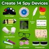 Kids Spy Kit, Explore 15 Secret Missions & Create 14 Detective Gadgets - Birthday for 7, 8,9,10 Year-Old Boy view 2