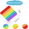 Push Pop it Bubble Fidget Toy, Stress Relief and Anti-Anxiety Tools Sensory Toy for Autism to Relieve Stress for Kids and Adults,Multicolor view 2